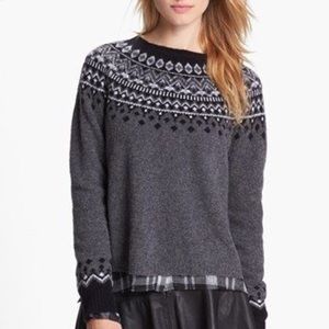 Joie Deedra Fair isle sweater